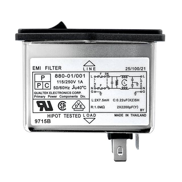 880-01/001 Qualtek  Power Entry Modules (PEM)